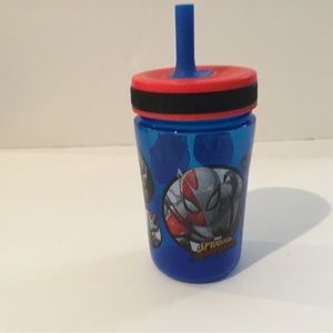 Spider-Man Tumbler with straw.